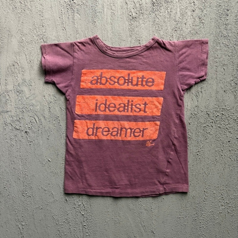 Go To Hollywood T Shirt Medium 130CM Purple Japan Baby Tee Denim Dungaree Fith